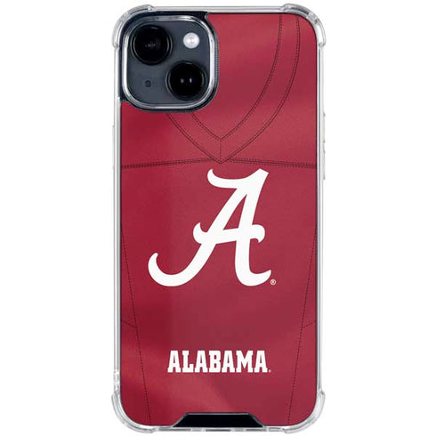 University of Alabama Maroon Jersey iPhone 15 Clear Case